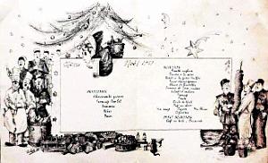 LEGION ETRANGERE - ORAN - MENU DE NOEL 1957 (2)